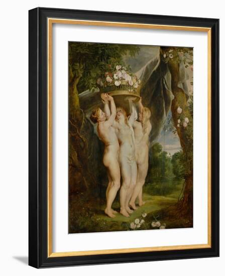 And Jan Brueghel the Younger (1601-1678): The Three Graces-Peter Paul Rubens-Framed Giclee Print