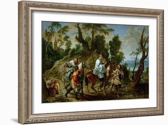 And Jan Wildens: Act of Devotion by Rudolf I of Habsburg-Peter Paul Rubens-Framed Giclee Print