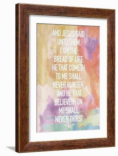 And Jesus-Jace Grey-Framed Art Print