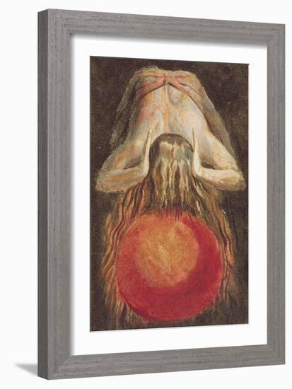 And Left a Round Globe of Blood, Trembling Upon the Void..., Plate 11-William Blake-Framed Giclee Print