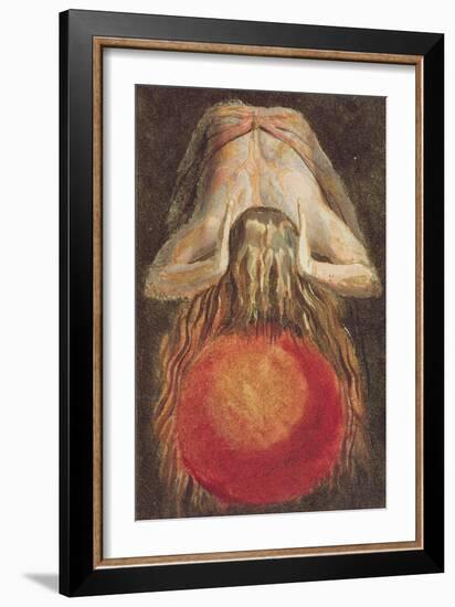 And Left a Round Globe of Blood, Trembling Upon the Void..., Plate 11-William Blake-Framed Giclee Print