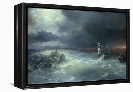 And Moses Stretched Forth His Hand over the Sea-Ivan Aivazovsky-Framed Premier Image Canvas