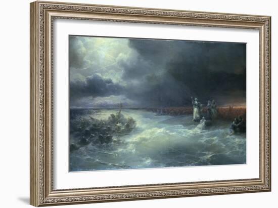 And Moses Stretched Forth His Hand over the Sea-Ivan Aivazovsky-Framed Giclee Print