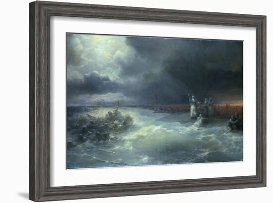 And Moses Stretched Forth His Hand over the Sea-Ivan Aivazovsky-Framed Giclee Print