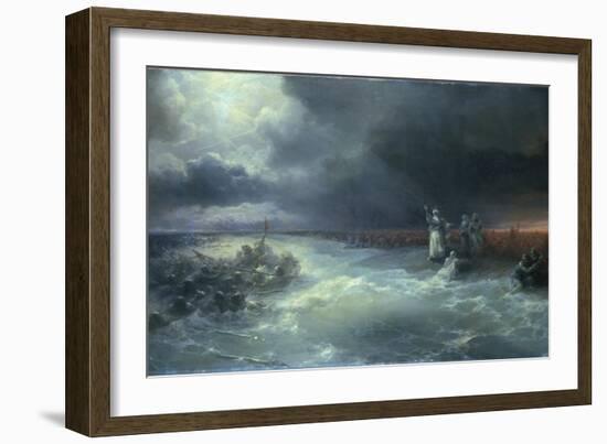 And Moses Stretched Forth His Hand over the Sea-Ivan Aivazovsky-Framed Giclee Print