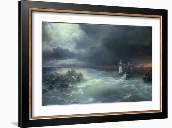 And Moses Stretched Forth His Hand over the Sea-Ivan Aivazovsky-Framed Giclee Print