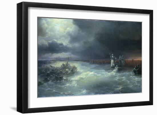 And Moses Stretched Forth His Hand over the Sea-Ivan Aivazovsky-Framed Giclee Print