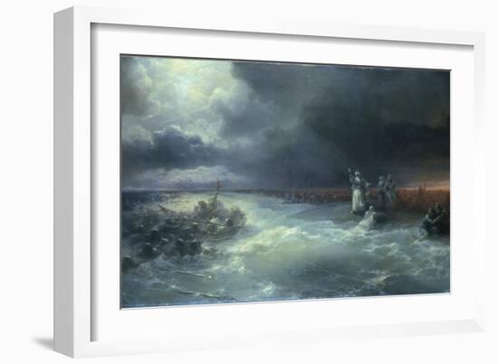 And Moses Stretched Forth His Hand over the Sea-Ivan Aivazovsky-Framed Giclee Print