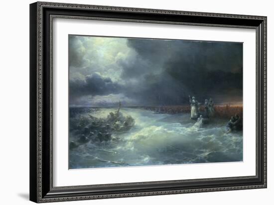 And Moses Stretched Forth His Hand over the Sea-Ivan Aivazovsky-Framed Giclee Print