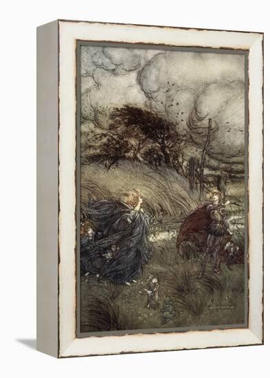 And Now They Never Meet in Grove or Green, by Fountain Clear or Spangled Starlight Sheen-Arthur Rackham-Framed Premier Image Canvas