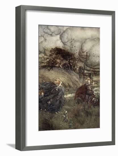 And Now They Never Meet in Grove or Green, by Fountain Clear or Spangled Starlight Sheen-Arthur Rackham-Framed Giclee Print