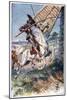 And Running His Lance into the Sail, Illustration from 'The Adventures of Don Quixote', Published…-Paul Hardy-Mounted Giclee Print