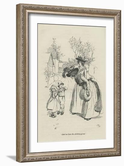 And see how the children go on, 1896-Hugh Thomson-Framed Giclee Print