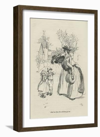 And see how the children go on, 1896-Hugh Thomson-Framed Giclee Print