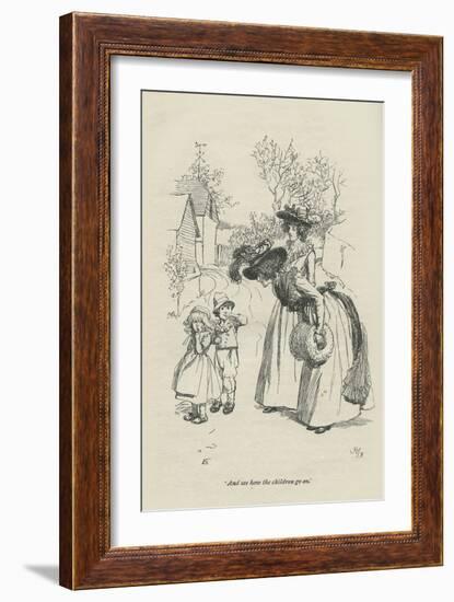And see how the children go on, 1896-Hugh Thomson-Framed Giclee Print