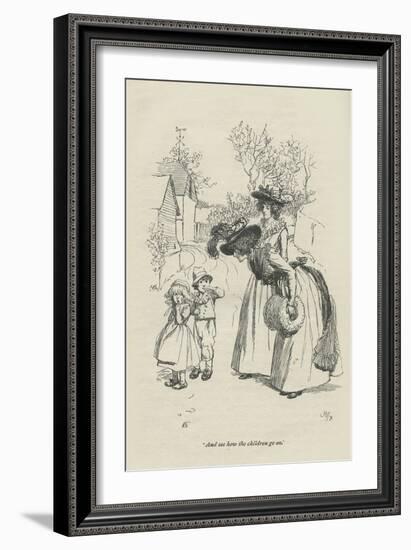 And see how the children go on, 1896-Hugh Thomson-Framed Giclee Print