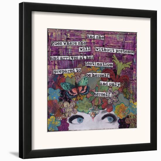 And She Goes-Lauri Grimshaw-Cox-Framed Art Print