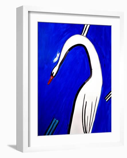 And Swan dropped the feather and everything became clear-Julija Belickienė-Framed Giclee Print