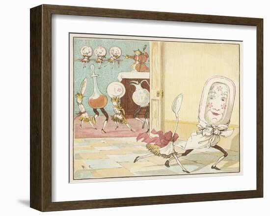 And the Dish Ran Away with the Spoon-Randolph Caldecott-Framed Premium Photographic Print