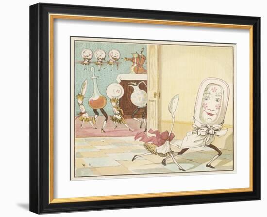 And the Dish Ran Away with the Spoon-Randolph Caldecott-Framed Premium Photographic Print