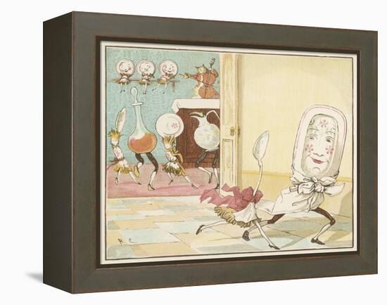 And the Dish Ran Away with the Spoon-Randolph Caldecott-Framed Premier Image Canvas