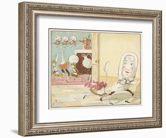 And the Dish Ran Away with the Spoon-Randolph Caldecott-Framed Photographic Print