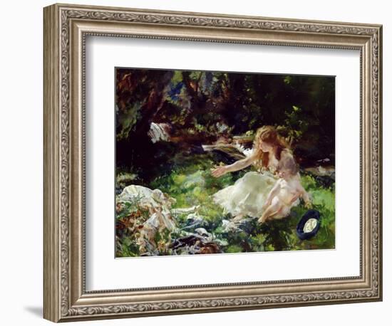 And the Fairies Ran Away with their Clothes-Charles Sims-Framed Giclee Print