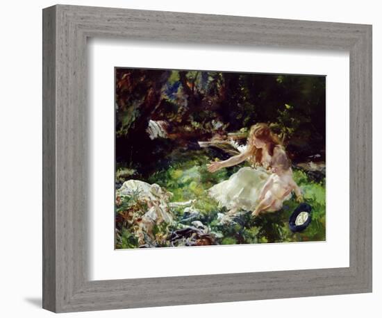 And the Fairies Ran Away with their Clothes-Charles Sims-Framed Giclee Print