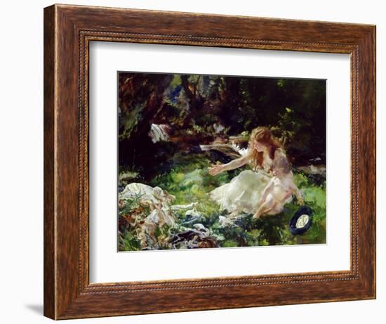 And the Fairies Ran Away with their Clothes-Charles Sims-Framed Giclee Print