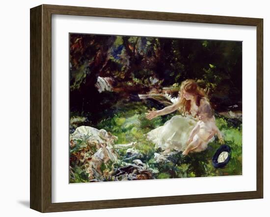 And the Fairies Ran Away with their Clothes-Charles Sims-Framed Giclee Print