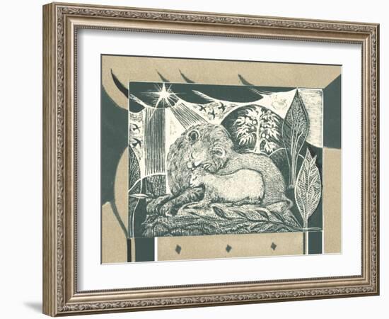 And the Lion Will Lie Down with the Lamb-Mary Kuper-Framed Giclee Print