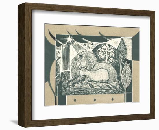 And the Lion Will Lie Down with the Lamb-Mary Kuper-Framed Giclee Print