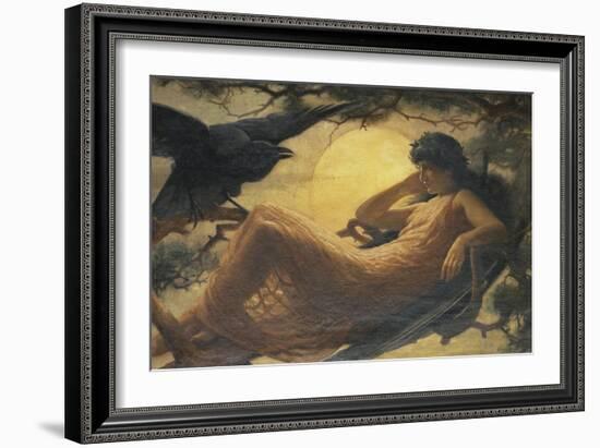 And the Night Raven Sings, Bosom'd High in the Tufted Trees, Where Perhaps Some Beauty Lies-John Scott-Framed Giclee Print