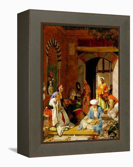 And the Prayer of Faith Shall Save the Sick', from James 5:15 (Oil on Panel)-John Frederick Lewis-Framed Premier Image Canvas