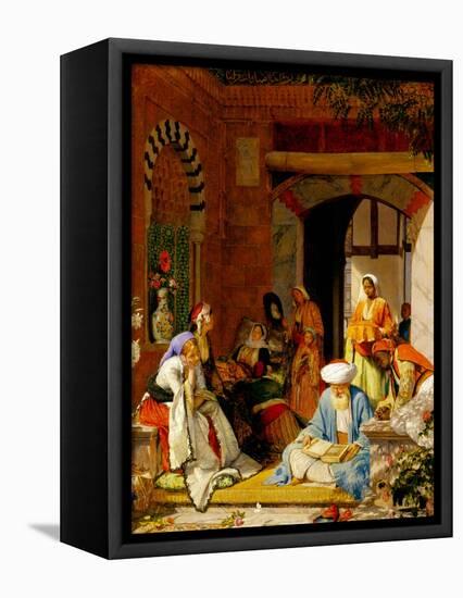 And the Prayer of Faith Shall Save the Sick', from James 5:15 (Oil on Panel)-John Frederick Lewis-Framed Premier Image Canvas