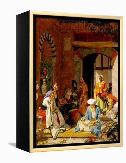 And the Prayer of Faith Shall Save the Sick', from James 5:15 (Oil on Panel)-John Frederick Lewis-Framed Premier Image Canvas