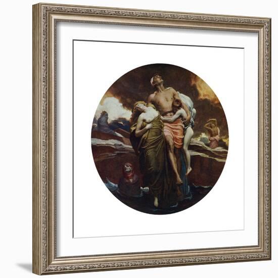 And the Sea Gave Up the Dead Which Were in It, Exhibited 1892-Frederic Leighton-Framed Giclee Print