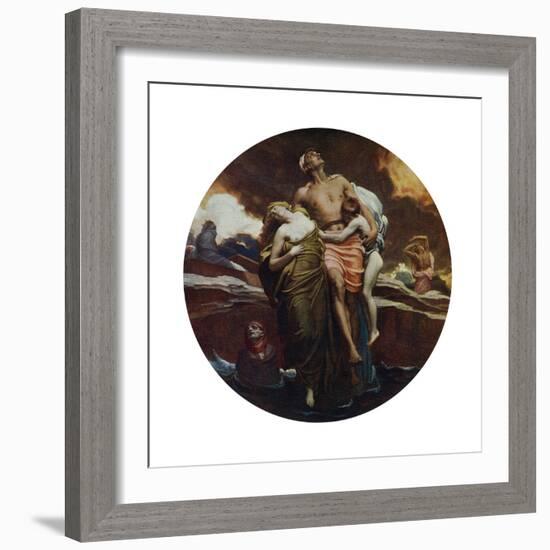 And the Sea Gave Up the Dead Which Were in It, Exhibited 1892-Frederic Leighton-Framed Giclee Print