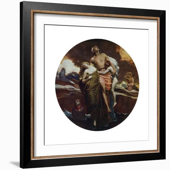 And the Sea Gave Up the Dead Which Were in It, Exhibited 1892-Frederic Leighton-Framed Giclee Print