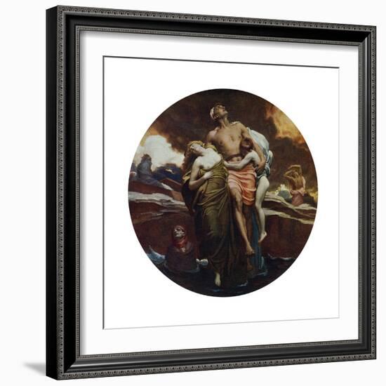 And the Sea Gave Up the Dead Which Were in It, Exhibited 1892-Frederic Leighton-Framed Giclee Print