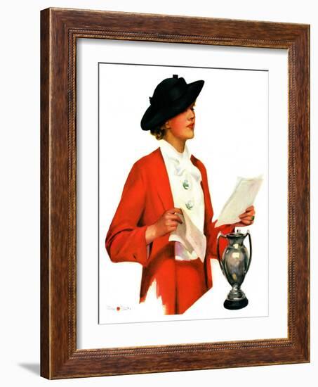 "And the Winner Is,"October 25, 1936-Penrhyn Stanlaws-Framed Giclee Print