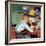 . . . And Then Ma, or Grandma Brought ‘Em In (or Country Boy Eating Corn)-Norman Rockwell-Framed Giclee Print