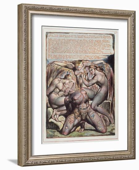 And There Was Heard...', Plate 25 from 'Jerusalem', 1804-20-William Blake-Framed Giclee Print