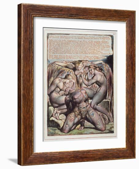 And There Was Heard...', Plate 25 from 'Jerusalem', 1804-20-William Blake-Framed Giclee Print