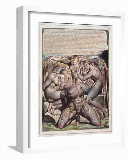 And There Was Heard...', Plate 25 from 'Jerusalem', 1804-20-William Blake-Framed Giclee Print