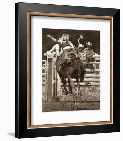 And They Call The Thing Rodeo!-Barry Hart-Framed Art Print