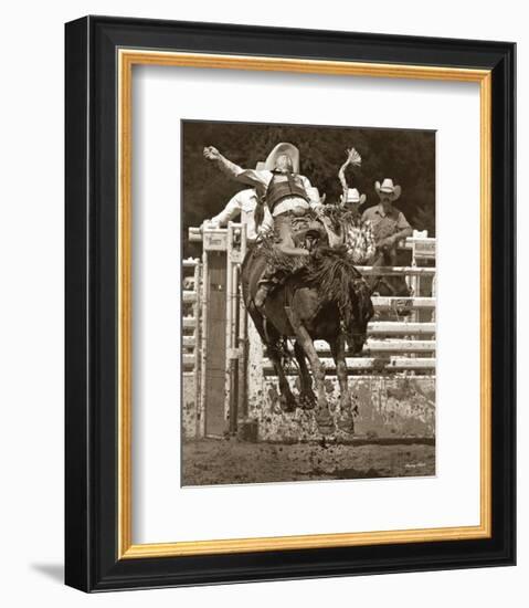 And They Call The Thing Rodeo!-Barry Hart-Framed Art Print