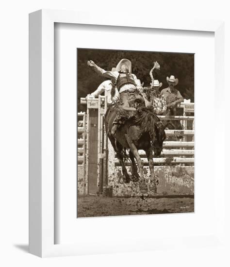 And They Call The Thing Rodeo!-Barry Hart-Framed Art Print