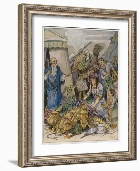 And They Came Both Men and Women, as Many as Were Willing-Hearted, and Brought Offerings-Tony Sarg-Framed Giclee Print