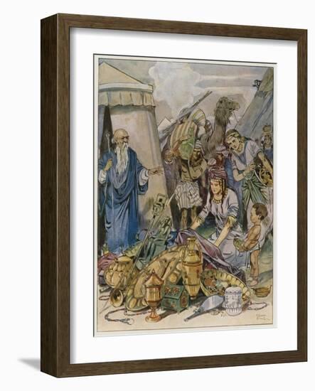 And They Came Both Men and Women, as Many as Were Willing-Hearted, and Brought Offerings-Tony Sarg-Framed Giclee Print